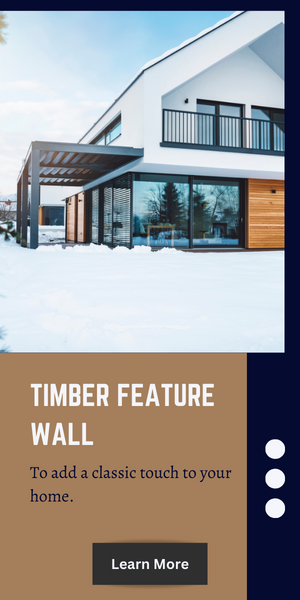 timber feature wall